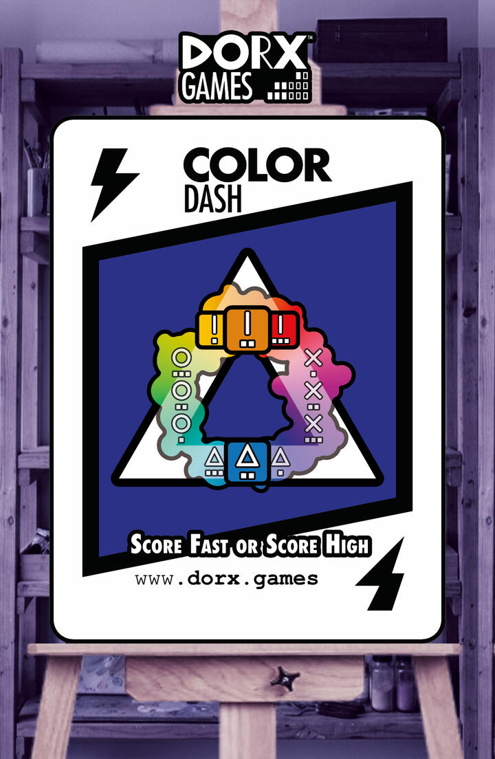 "Color Dash" Rulebook Cover Color Dash
